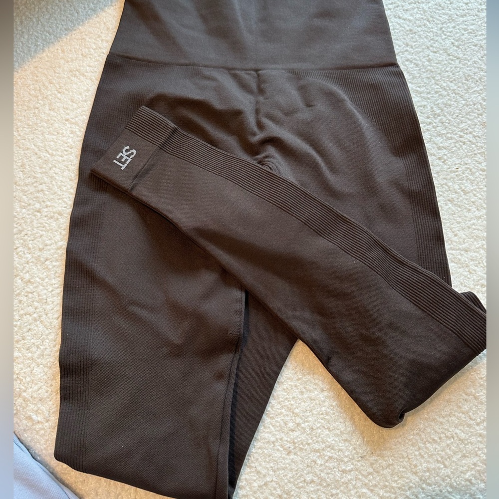 SET Active Brown Leggings